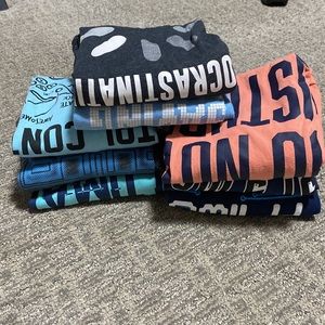 Set of 8 graphic short sleeved t-shirts